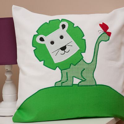 Personalizowana poduszka z imieniem Lew