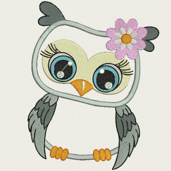Wizualizacja haftu - Lady Owl