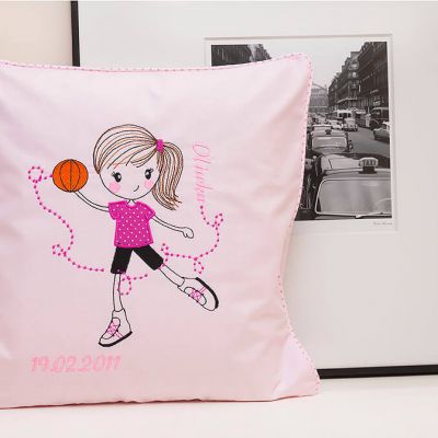 Poduszka personalizowana z imieniem koszykarska